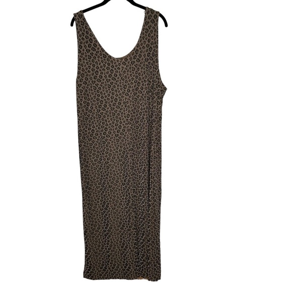 Rabbit Rabbit Women’s 2 Piece Leopard Print Slinky Knit Skirt Top 22W - Picture 4 of 8